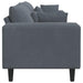 Bank Donkergrijs 250 x 77 x 76 cm Fluweel