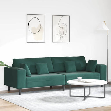 Bank Donkergroen 250 x 77 x 76 cm Fluweel