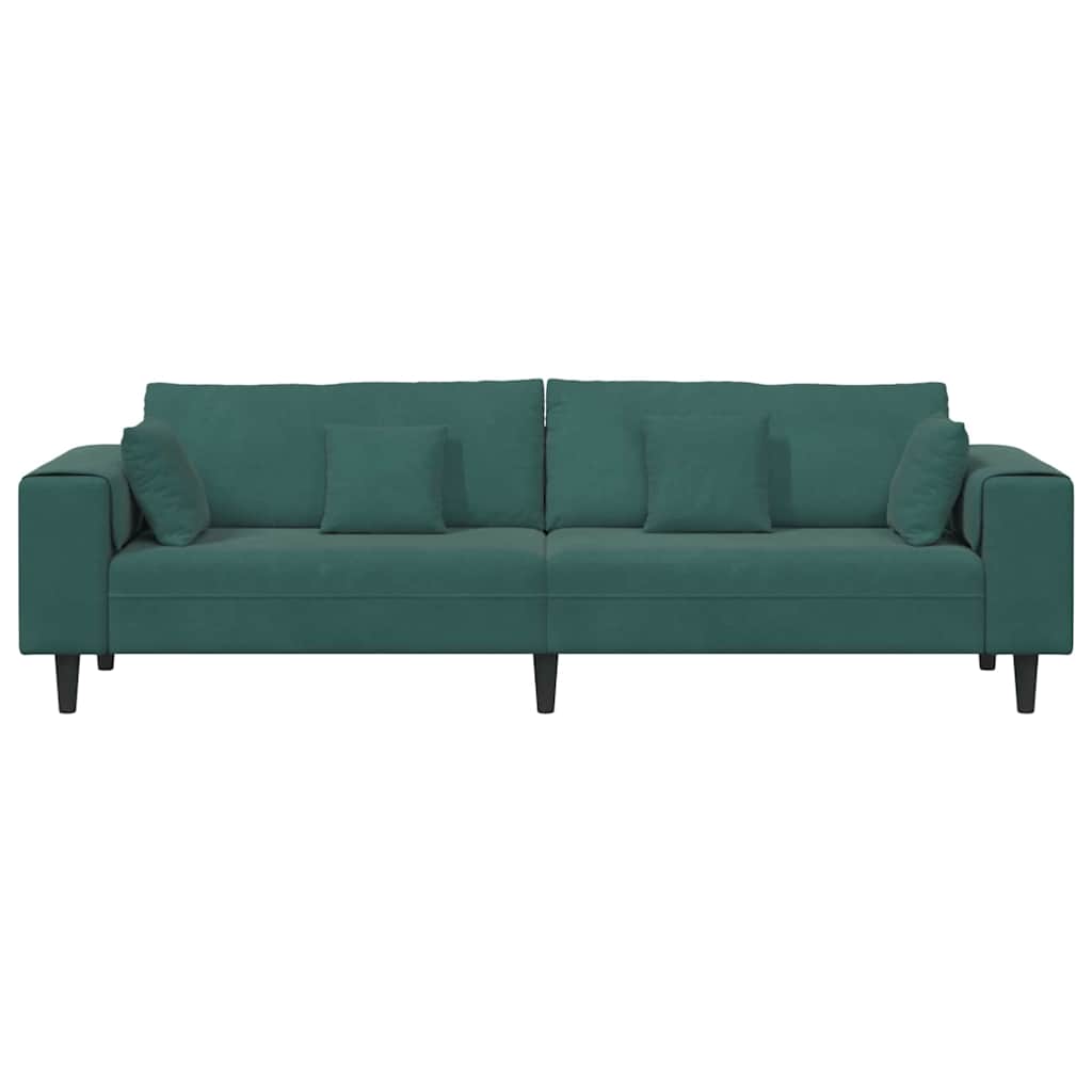 Bank Donkergroen 250 x 77 x 76 cm Fluweel