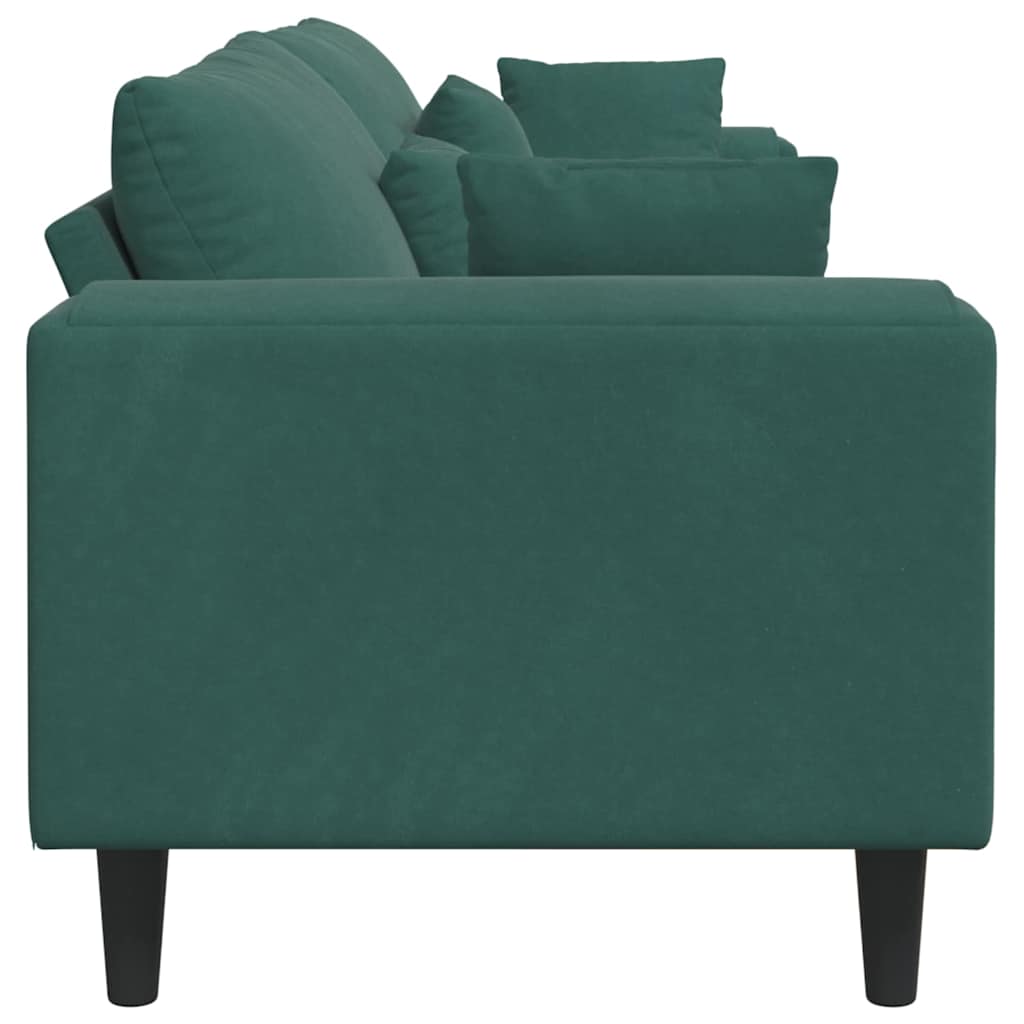 Bank Donkergroen 250 x 77 x 76 cm Fluweel