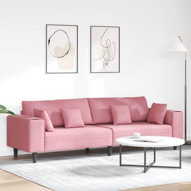Bank Roze 250 x 77 x 76 cm Fluweel