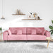 Bank Roze 250 x 77 x 76 cm Fluweel