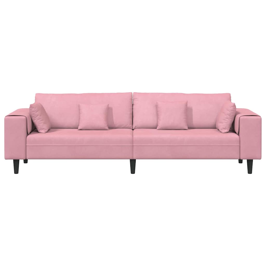 Bank Roze 250 x 77 x 76 cm Fluweel