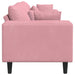 Bank Roze 250 x 77 x 76 cm Fluweel