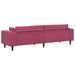 Bank Wijnrood 250 x 77 x 76 cm Fluweel