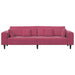 Bank Wijnrood 250 x 77 x 76 cm Fluweel
