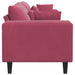 Bank Wijnrood 250 x 77 x 76 cm Fluweel