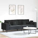 Bank Zwart 250 x 77 x 76 cm Fluweel