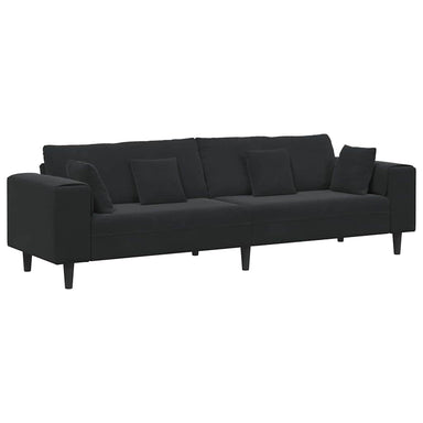 Bank Zwart 250 x 77 x 76 cm Fluweel