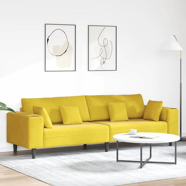 Bank Geel 250 x 77 x 76 cm Fluweel