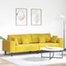 Bank Geel 250 x 77 x 76 cm Fluweel