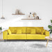 Bank Geel 250 x 77 x 76 cm Fluweel