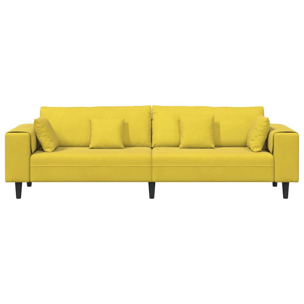 Bank Geel 250 x 77 x 76 cm Fluweel