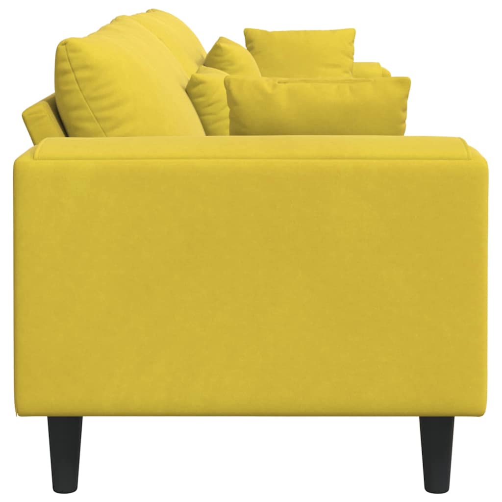 Bank Geel 250 x 77 x 76 cm Fluweel