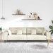Bank Crème 250 x 77 x 76 cm Fluweel