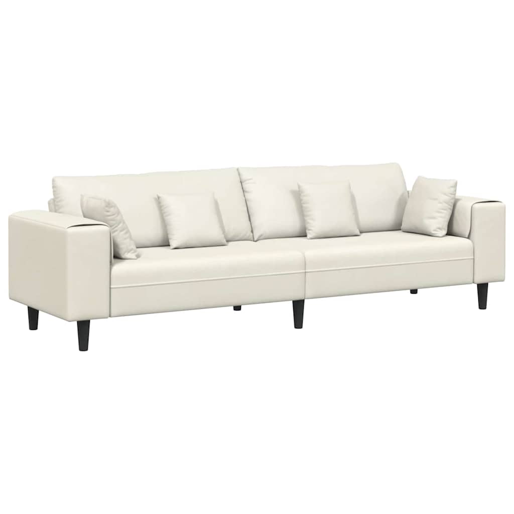 Bank Crème 250 x 77 x 76 cm Fluweel