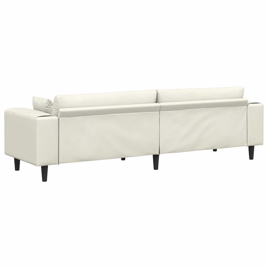 Bank Crème 250 x 77 x 76 cm Fluweel