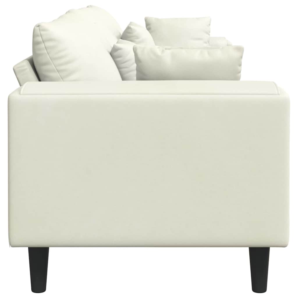 Bank Crème 250 x 77 x 76 cm Fluweel