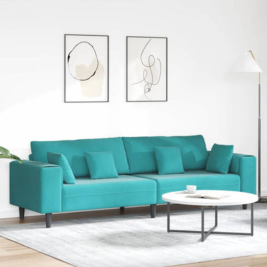 Bank Turquoise 250 x 77 x 76 cm Fluweel