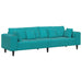 Bank Turquoise 250 x 77 x 76 cm Fluweel