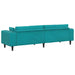 Bank Turquoise 250 x 77 x 76 cm Fluweel
