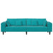 Bank Turquoise 250 x 77 x 76 cm Fluweel