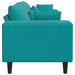 Bank Turquoise 250 x 77 x 76 cm Fluweel