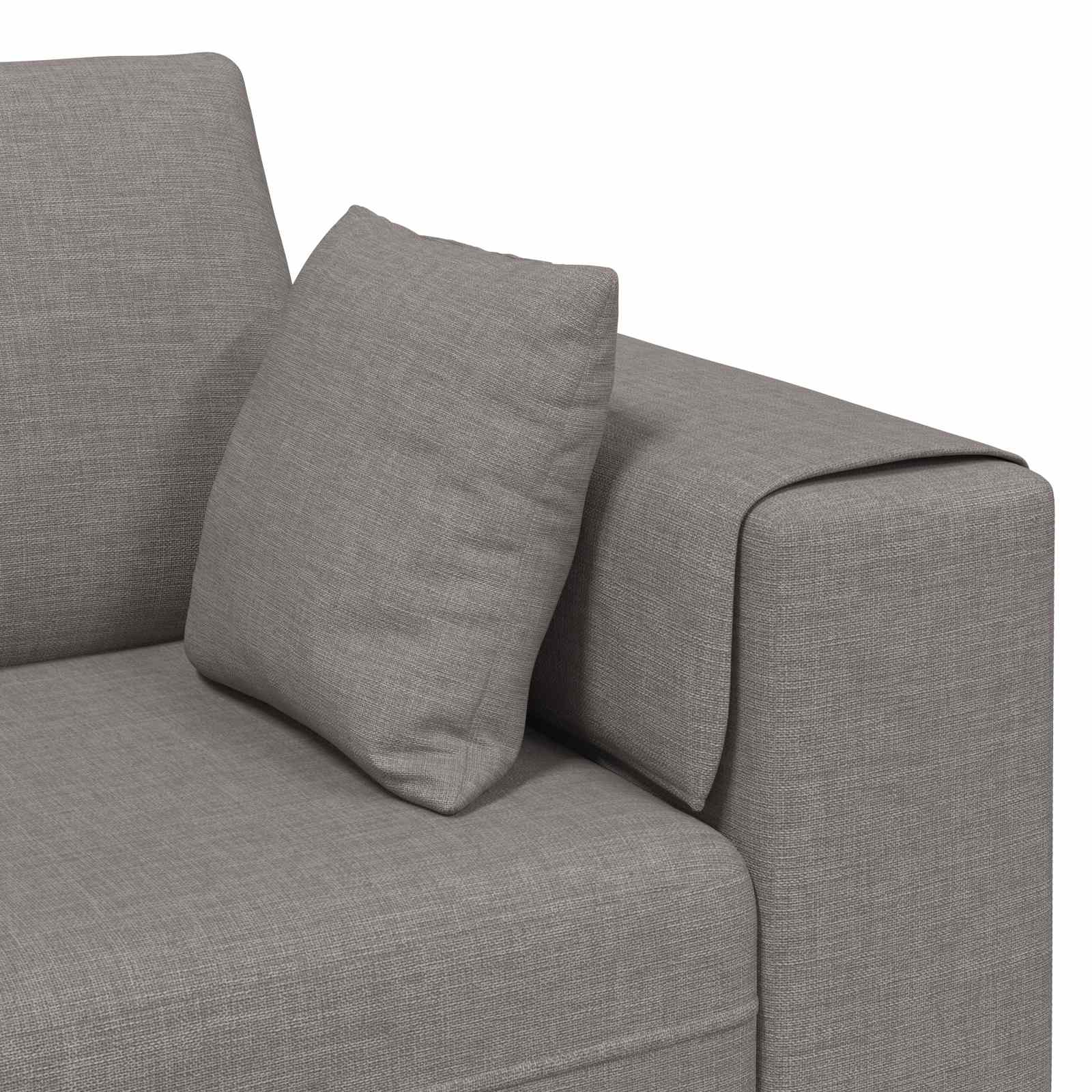 Bank 3 st Taupe Stof