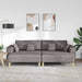 Bank 3 st Taupe Stof