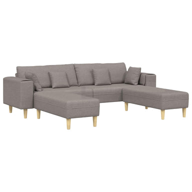 Bank 3 st Taupe Stof