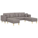 Bank 3 st Taupe Stof