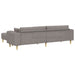 Bank 3 st Taupe Stof
