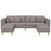 Bank 3 st Taupe Stof