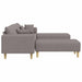 Bank 3 st Taupe Stof