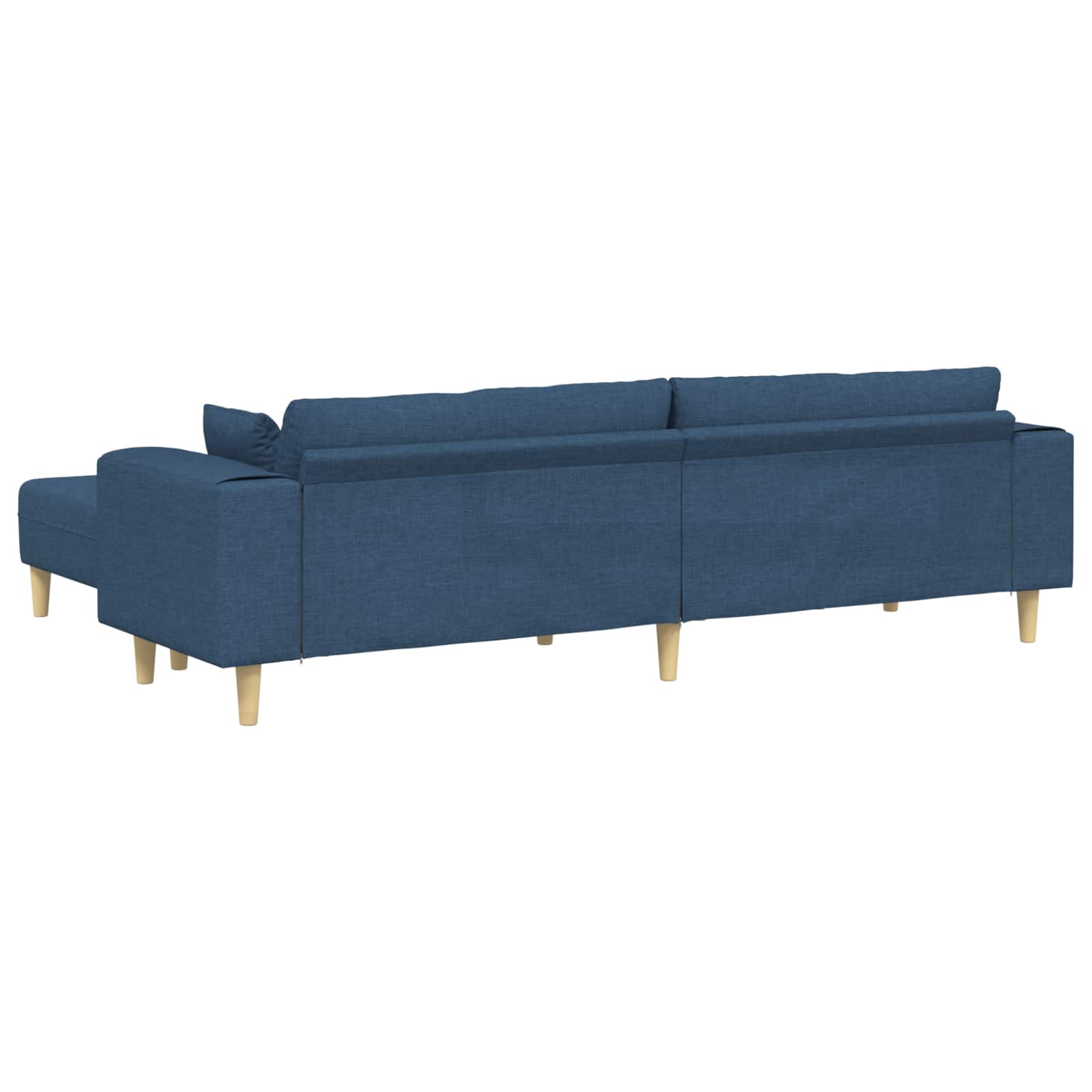 Bank 3 st Blauw Stof
