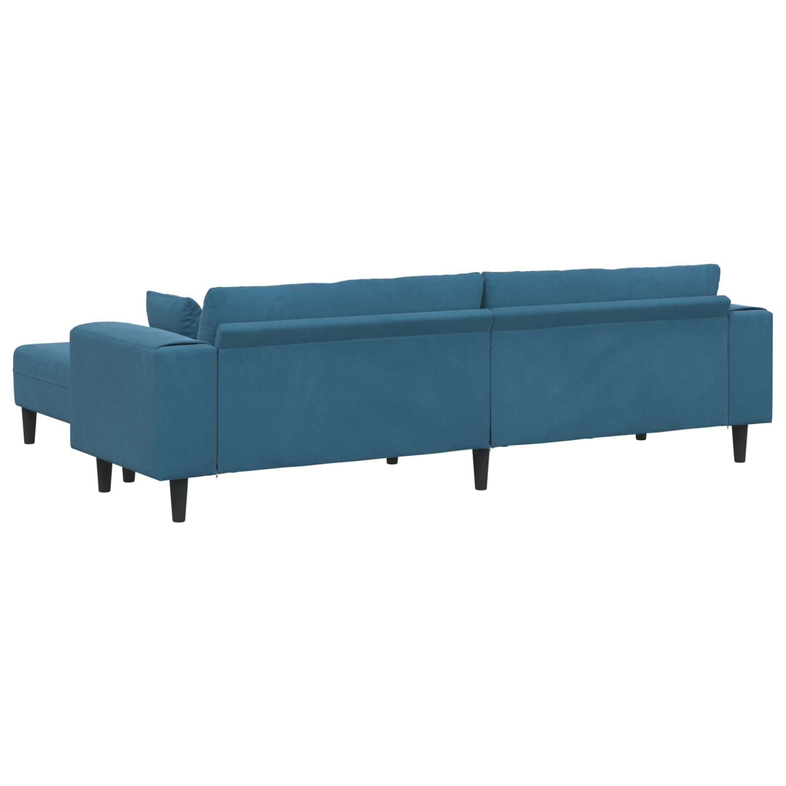Bank 3 st Blauw Fluweel
