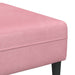 Bank 3 st Roze Fluweel
