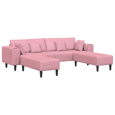 Bank 3 st Roze Fluweel