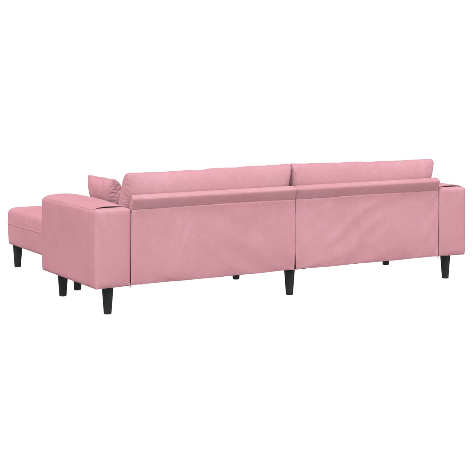 Bank 3 st Roze Fluweel