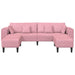 Bank 3 st Roze Fluweel