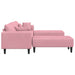 Bank 3 st Roze Fluweel