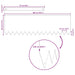 Tuinrand 50 st 100 x 0,05 x 30 cm weervast staal Roestig