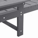 Ligstoel 2 st Polyetheen Lichtgrijs