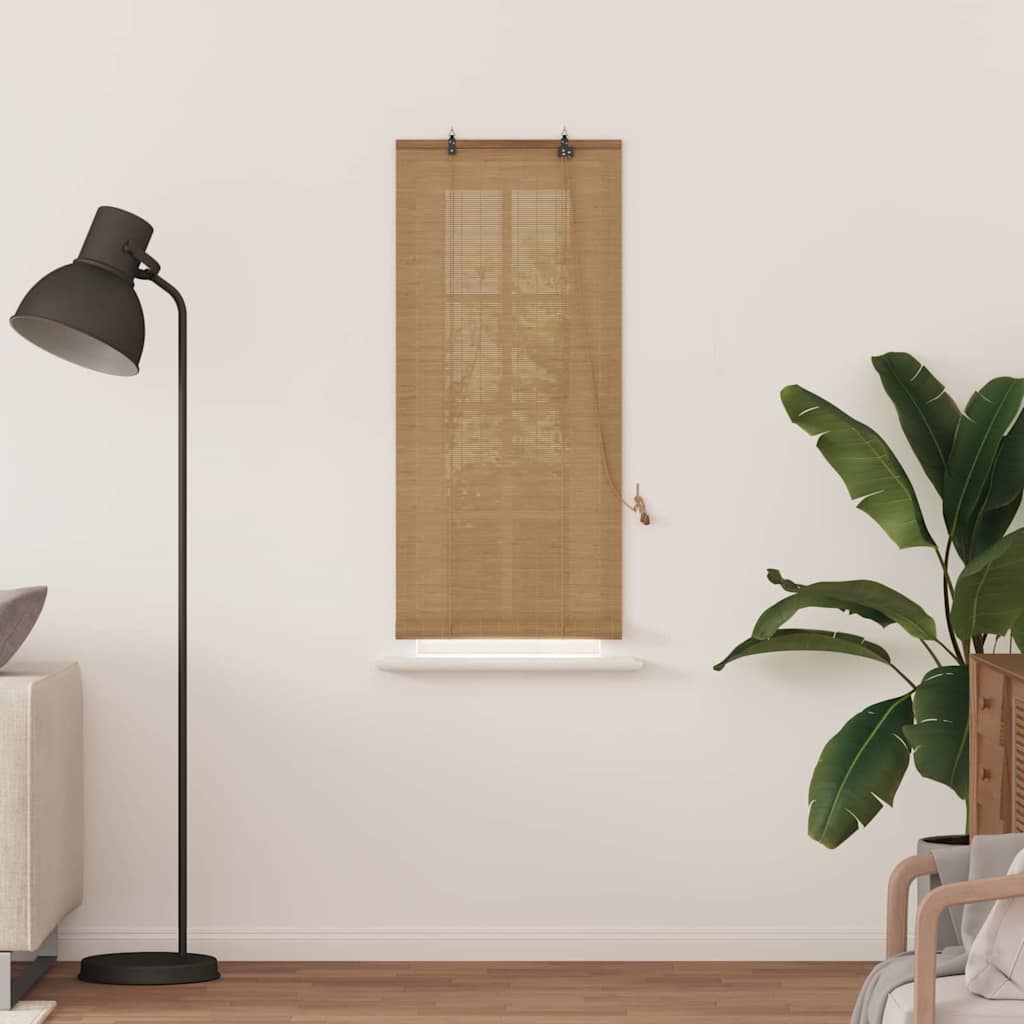 Rolgordijn Bruin 60 x 160 cm Bamboe