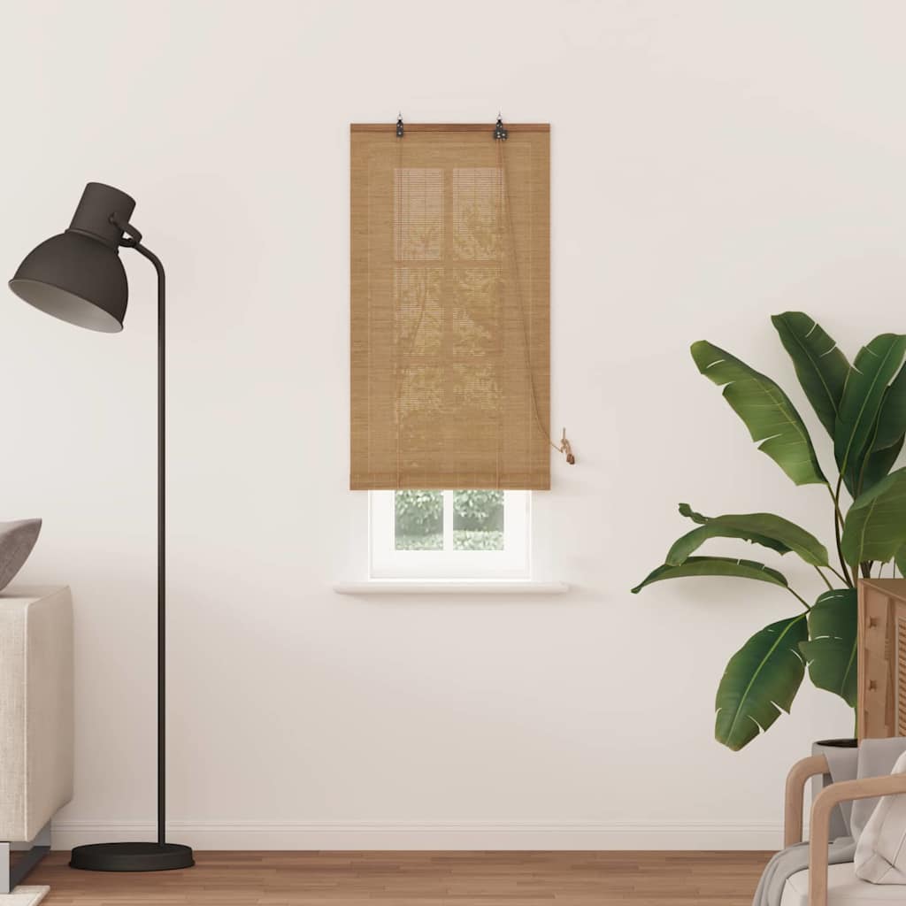 Rolgordijn Bruin 60 x 220 cm Bamboe