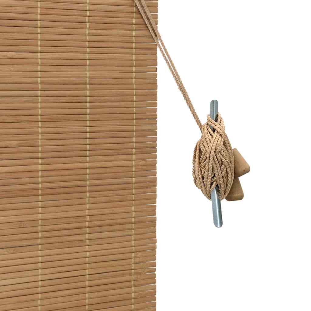 Rolgordijn Bruin 80 x 220 cm Bamboe