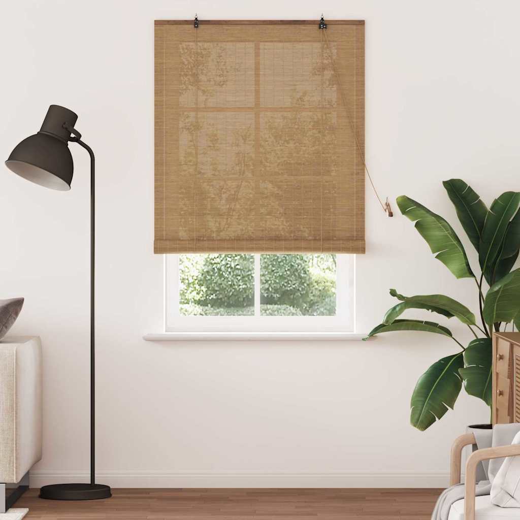 Rolgordijn Bruin 110 x 220 cm Bamboe