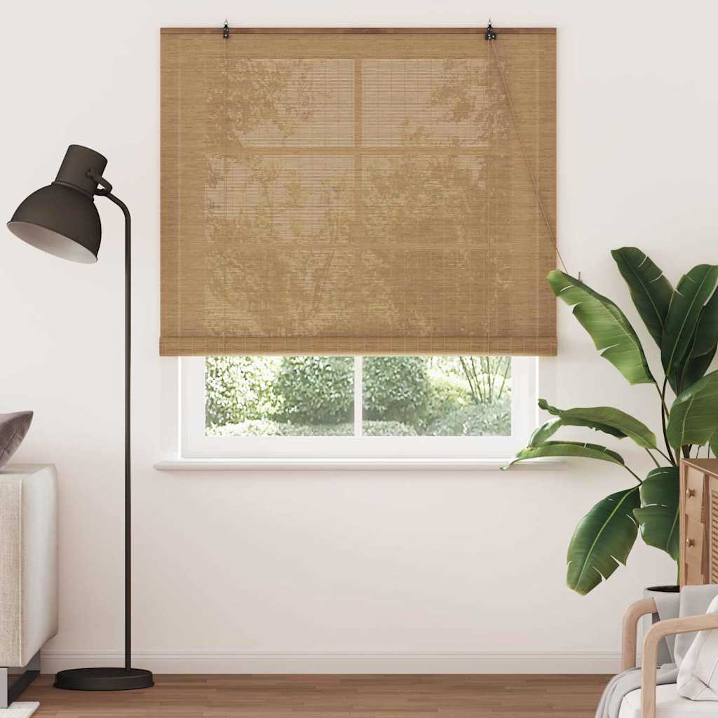 Rolgordijn Bruin 150 x 220 cm Bamboe