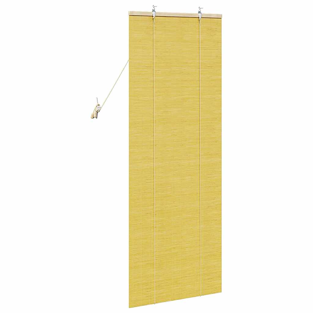 Rolgordijn Geel 60 x 160 cm Bamboe