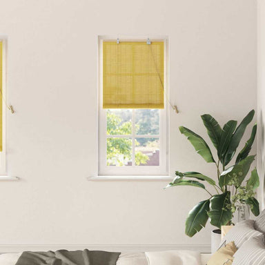 Rolgordijn Geel 60 x 220 cm Bamboe